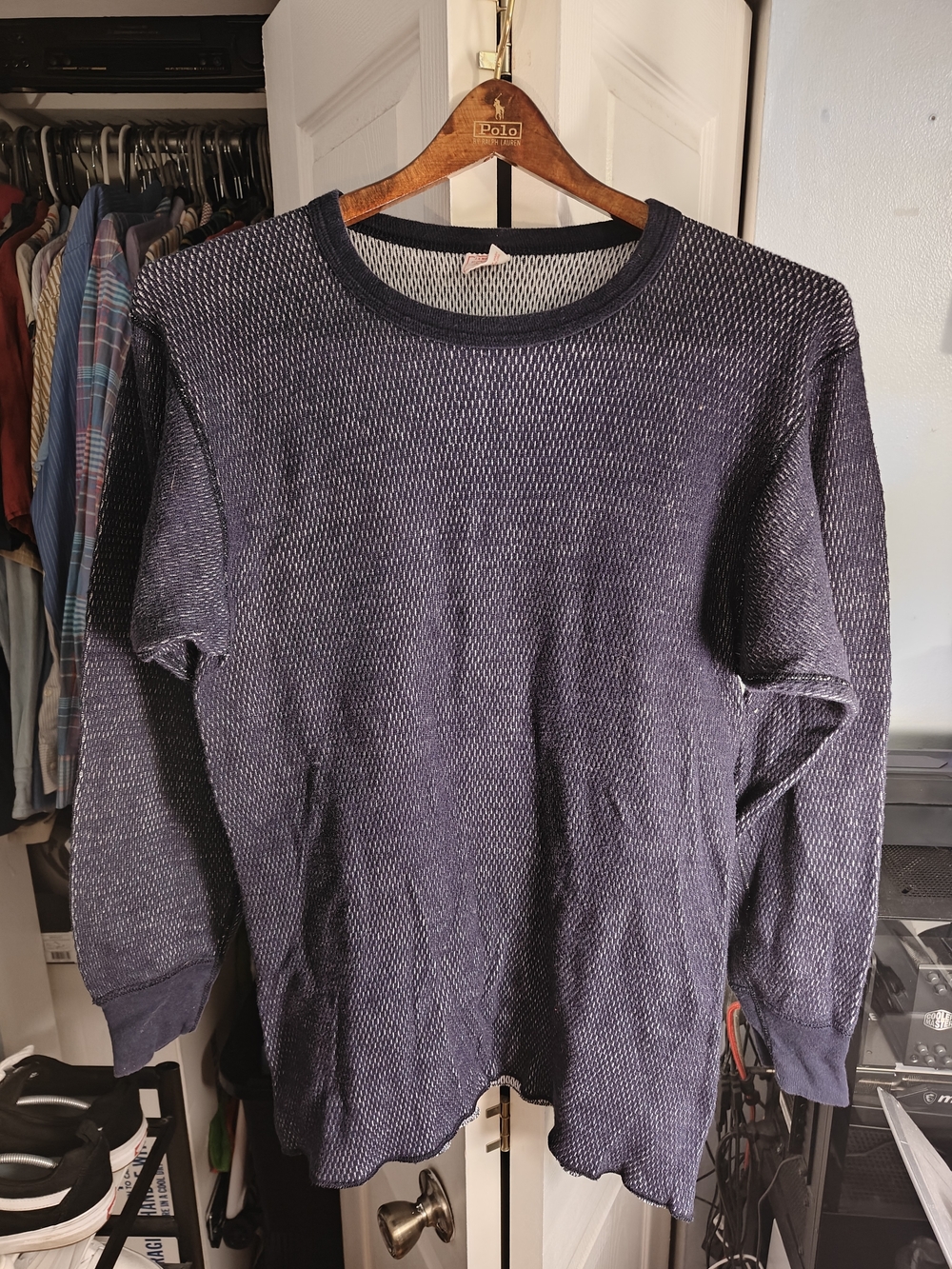 VINTAGE J.E. Morgan's Super John's Long Sleeve Thermal Undershirt Tee